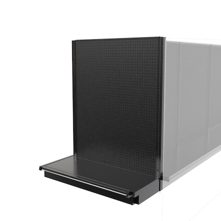 Lozier Gondola Shelving End Cap Black 48W 60H 19D P469S-EC